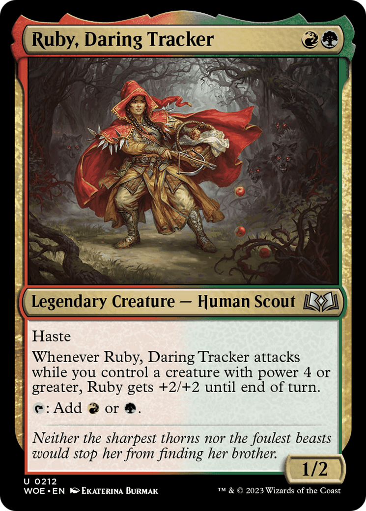 Ruby, Daring Tracker [Wilds of Eldraine] | Mega City Incorporated