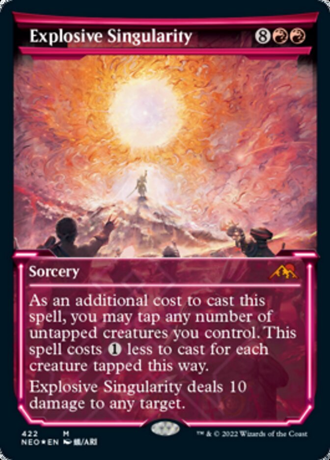 Explosive Singularity (Showcase) (Foil Etched) [Kamigawa: Neon Dynasty] | Mega City Incorporated