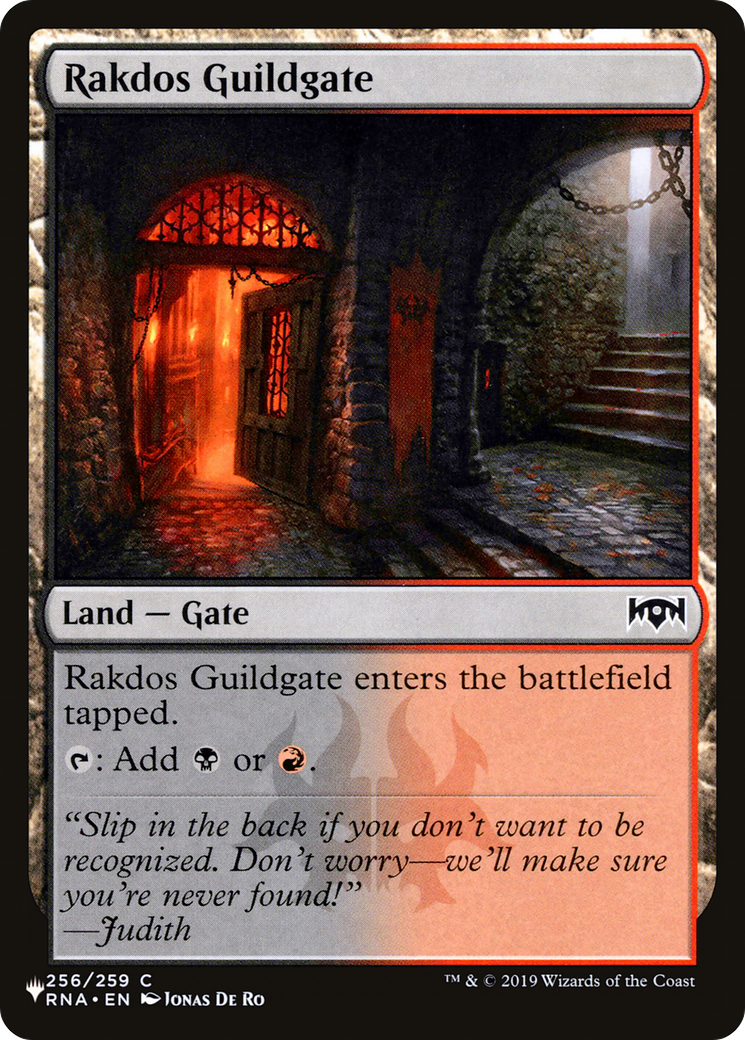 Rakdos Guildgate (256) [The List] | Mega City Incorporated