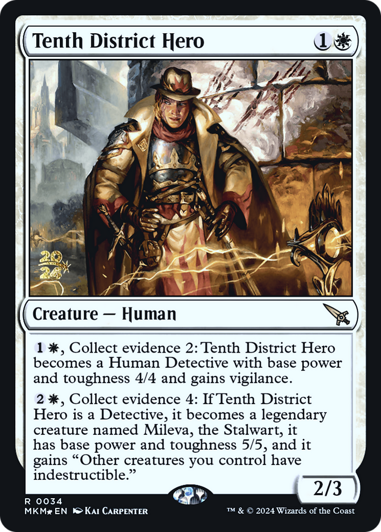 Tenth District Hero [Murders at Karlov Manor Prerelease Promos] | Mega City Incorporated