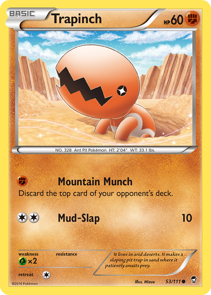 Trapinch (53/111) [XY: Furious Fists] | Mega City Incorporated