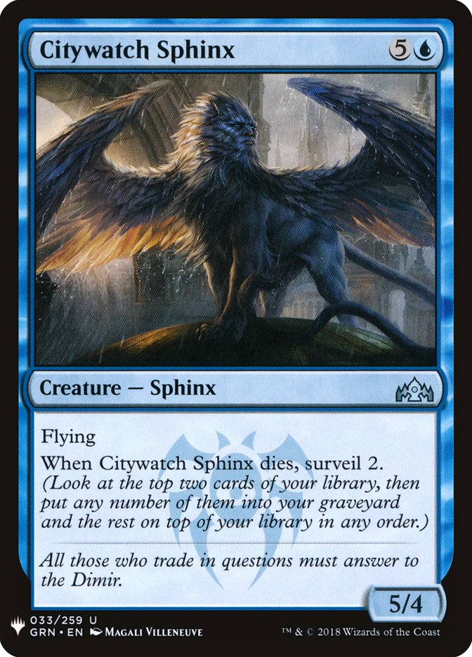 Citywatch Sphinx [Mystery Booster] | Mega City Incorporated