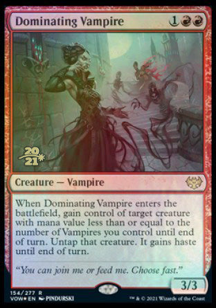 Dominating Vampire [Innistrad: Crimson Vow Prerelease Promos] | Mega City Incorporated