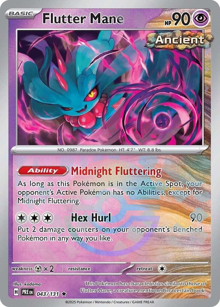 Flutter Mane (043/131) (Poke Ball Pattern) [Scarlet & Violet: Prismatic Evolutions] | Mega City Incorporated