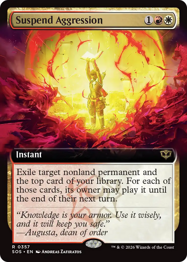 Suspend Aggression (Extended Art) [Secrets of Strixhaven] | Mega City Incorporated