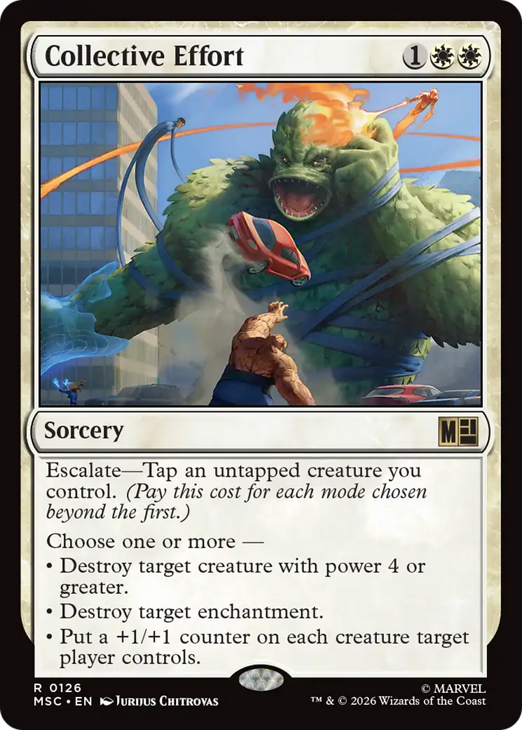 Collective Effort (Surge Foil) [Marvel Super Heroes Commander] | Mega City Incorporated