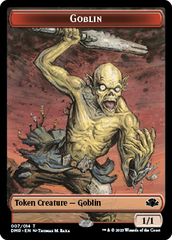 Goblin // Saproling Double-Sided Token [Dominaria Remastered Tokens] | Mega City Incorporated