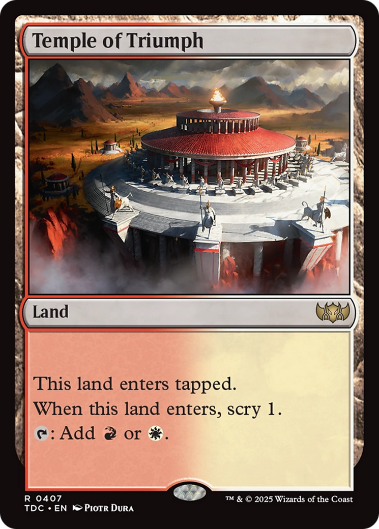 Temple of Triumph [Tarkir: Dragonstorm Commander] | Mega City Incorporated