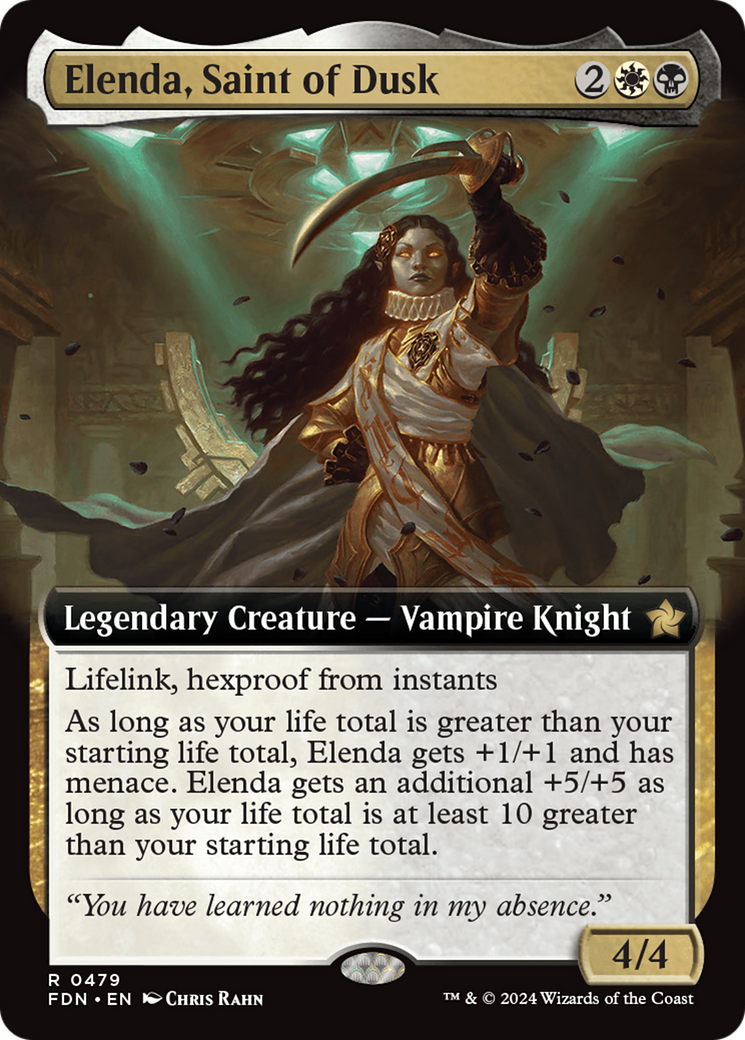 Elenda, Saint of Dusk (Extended Art) [Foundations] | Mega City Incorporated