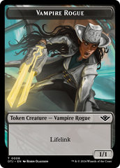 Vampire Rogue // Plot Double-Sided Token [Outlaws of Thunder Junction Tokens] | Mega City Incorporated