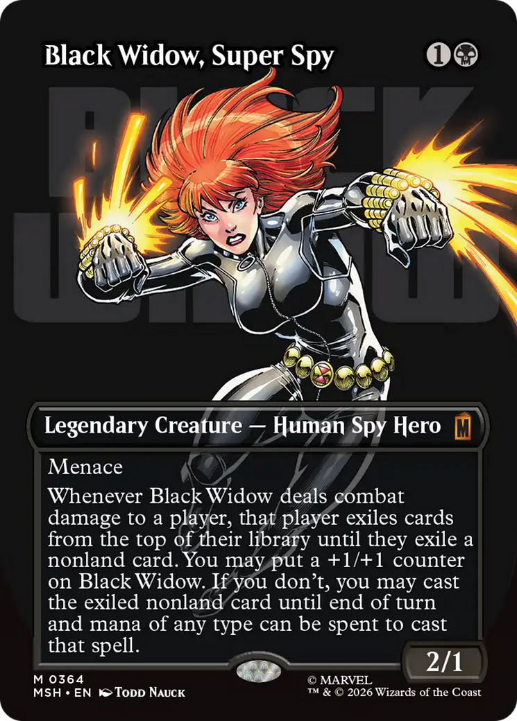 Black Widow, Super Spy (Borderless) (0364) [Marvel Super Heroes] | Mega City Incorporated