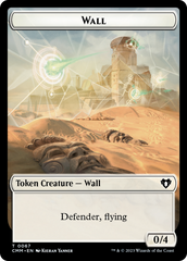 Wall // Kor Ally Double-Sided Token [Commander Masters Tokens] | Mega City Incorporated