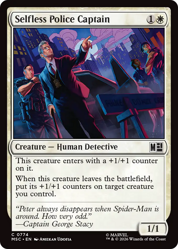 Selfless Police Captain [Marvel Super Heroes Commander] | Mega City Incorporated