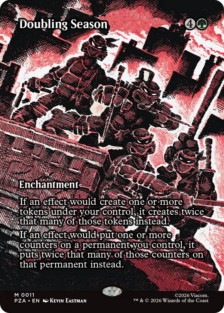 Doubling Season (Borderless) [Teenage Mutant Ninja Turtles Eternal-Legal] | Mega City Incorporated
