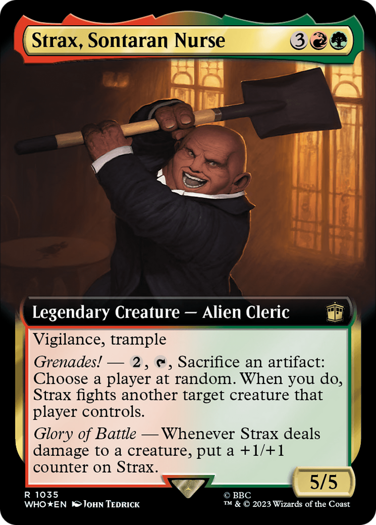 Strax, Sontaran Nurse (Extended Art) (Surge Foil) [Doctor Who] | Mega City Incorporated