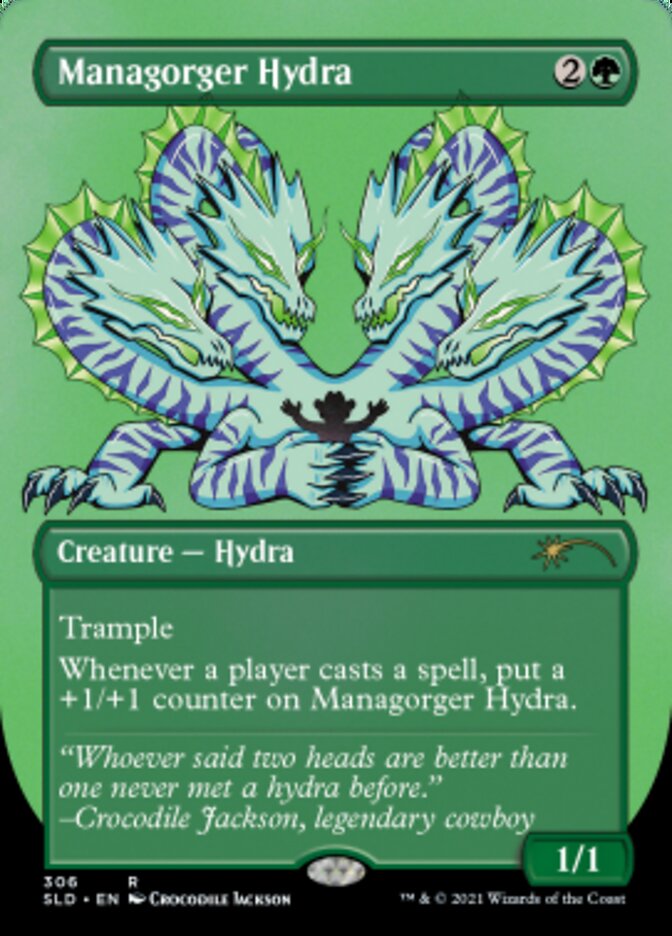 Managorger Hydra (Borderless) (Foil Etched) [Secret Lair Drop Series] | Mega City Incorporated