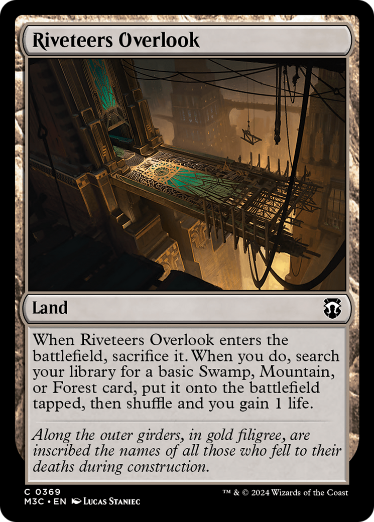 Riveteers Overlook (Ripple Foil) [Modern Horizons 3 Commander] | Mega City Incorporated