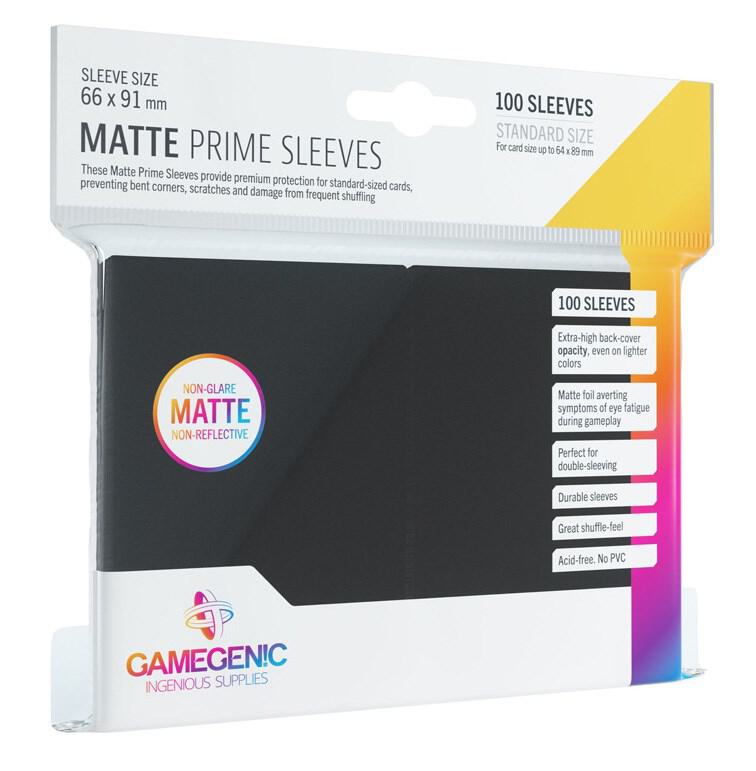 Gamegenic Prime Matte Sleeves - Black | Mega City Incorporated