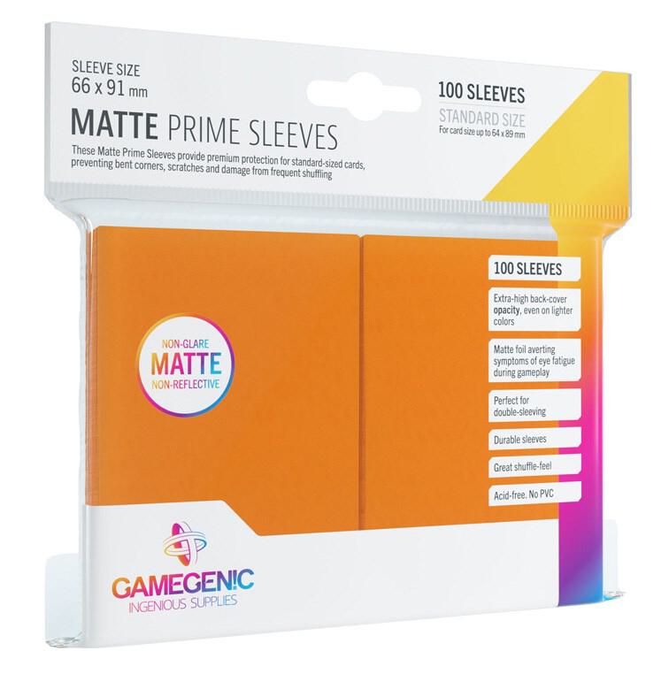 Gamegenic Prime Matte Sleeves - Orange | Mega City Incorporated