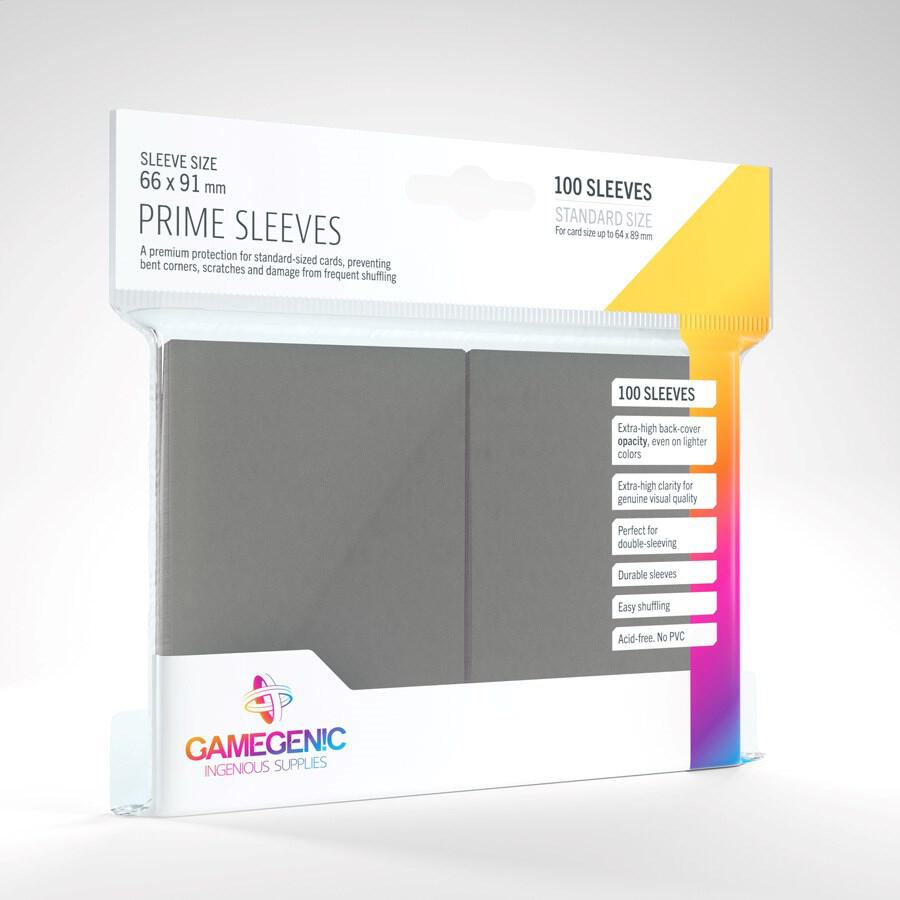 Gamegenic Prime Matte Sleeves - Gray | Mega City Incorporated