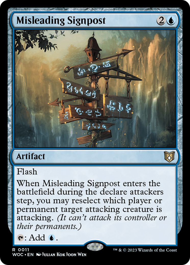 Misleading Signpost [Wilds of Eldraine Commander] | Mega City Incorporated