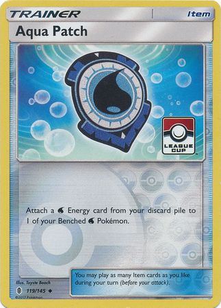 Aqua Patch (119/145) (League Promo) [Sun & Moon: Guardians Rising] | Mega City Incorporated
