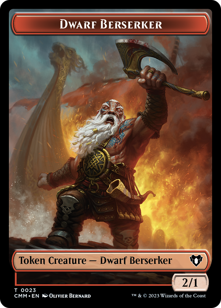 Dwarf Berserker Token [Commander Masters Tokens] | Mega City Incorporated