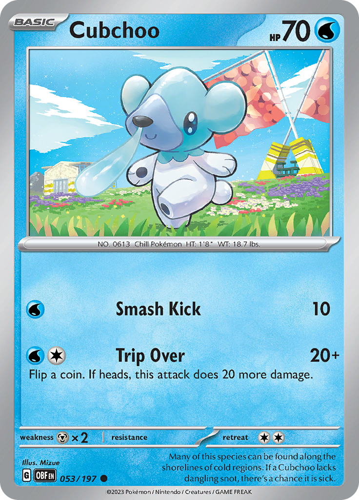 Cubchoo (053/197) [Scarlet & Violet: Obsidian Flames] | Mega City Incorporated