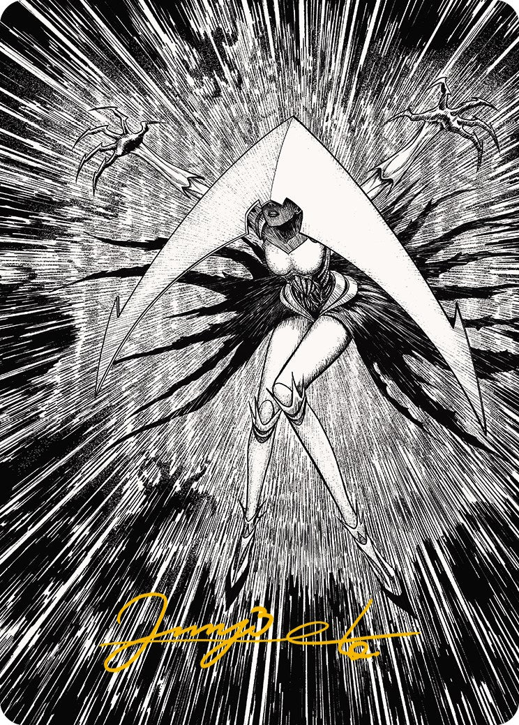 Elesh Norn, Mother of Machines 2 Art Card (Gold-Stamped Signature) [Phyrexia: All Will Be One Art Series] | Mega City Incorporated