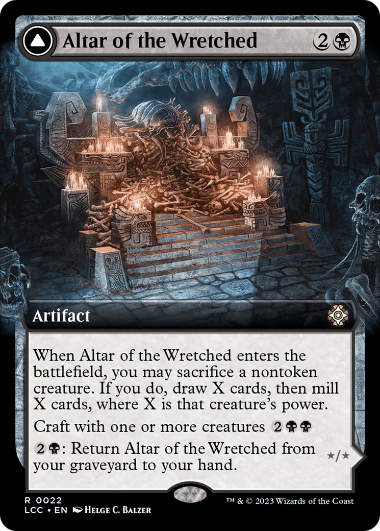 Altar of the Wretched // Wretched Bonemass (Extended Art) [The Lost Caverns of Ixalan Commander] | Mega City Incorporated