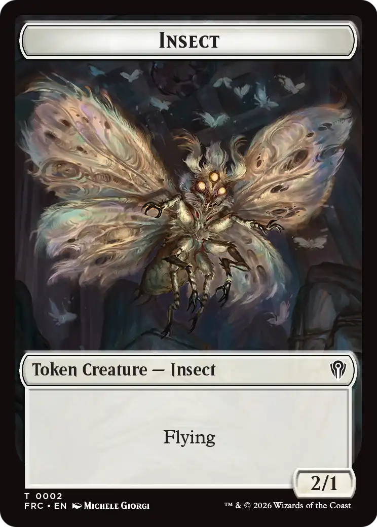Insect // Rogue Double-Sided Token [Reality Fracture Commander Tokens] | Mega City Incorporated