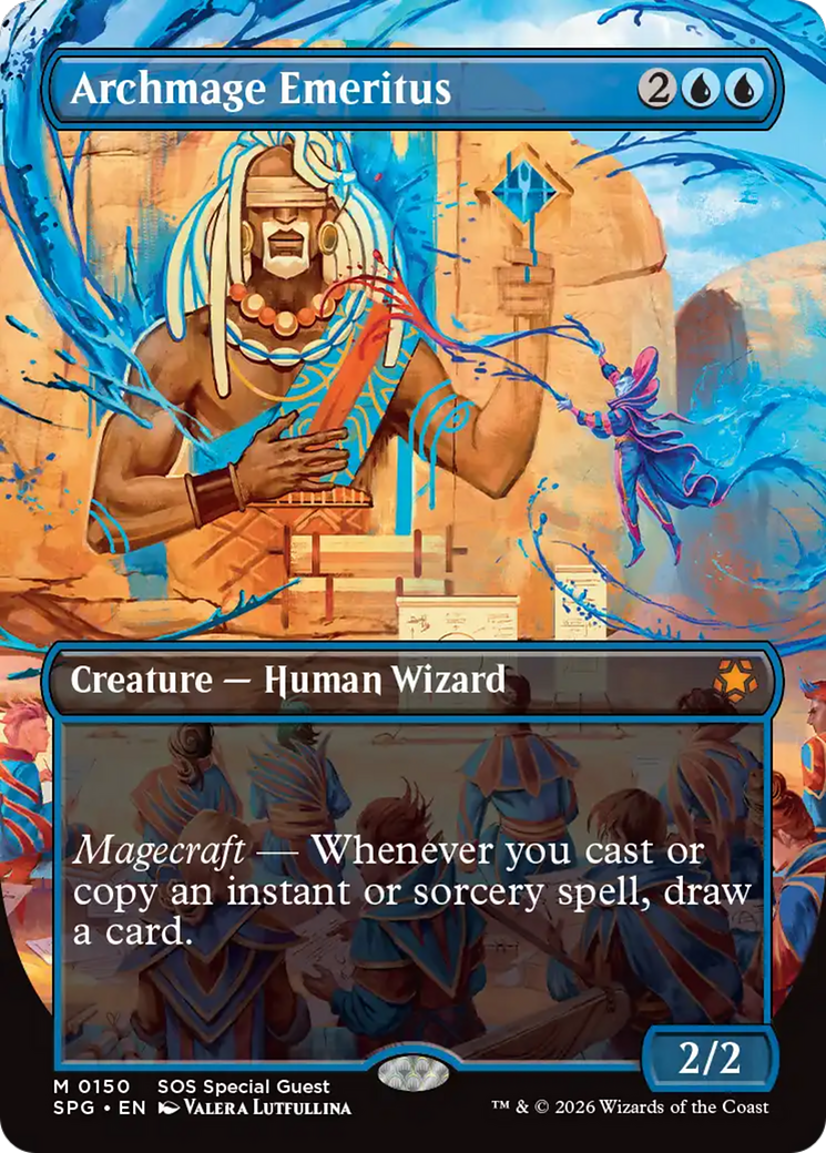 Archmage Emeritus (Borderless) [Secrets of Strixhaven Special Guests] | Mega City Incorporated