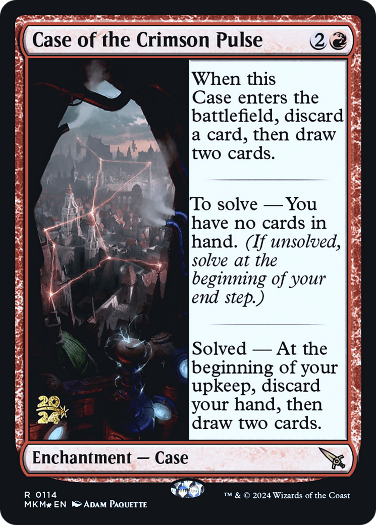 Case of the Crimson Pulse [Murders at Karlov Manor Prerelease Promos] | Mega City Incorporated