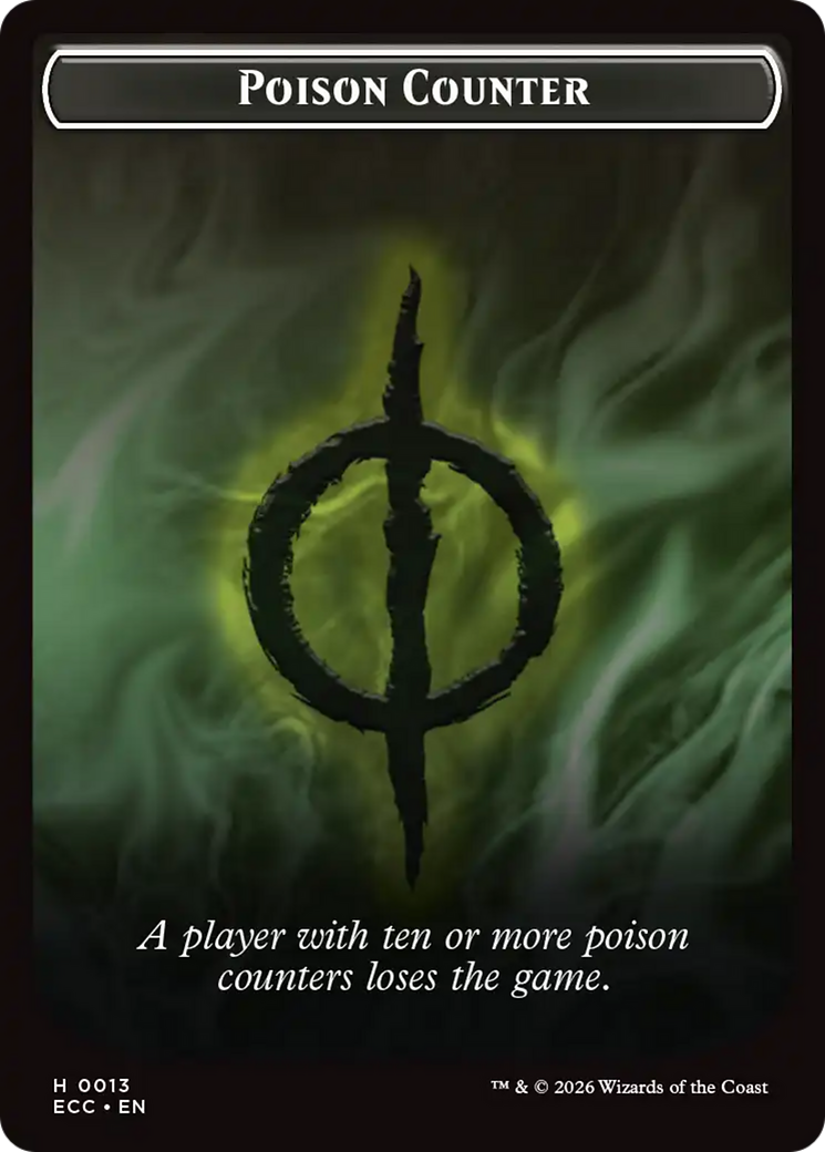 Saproling // Poison Counter Double-Sided Token [Lorwyn Eclipsed Tokens] | Mega City Incorporated