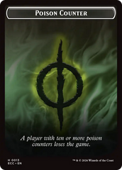 Saproling // Poison Counter Double-Sided Token [Lorwyn Eclipsed Tokens] | Mega City Incorporated