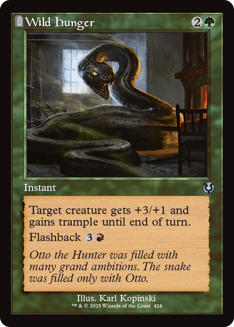 Wild Hunger (Retro Frame) [Innistrad Remastered] | Mega City Incorporated