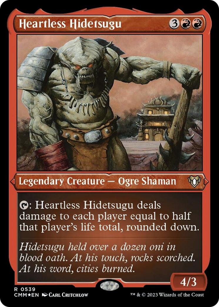 Heartless Hidetsugu (Foil Etched) [Commander Masters] | Mega City Incorporated