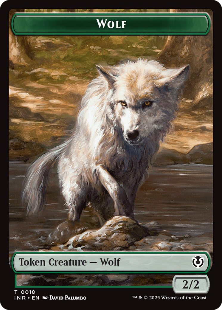 Wolf (0018) // Emblem - Arlinn, Embraces by the Moon Double-Sided Token [Innistrad Remastered Tokens] | Mega City Incorporated