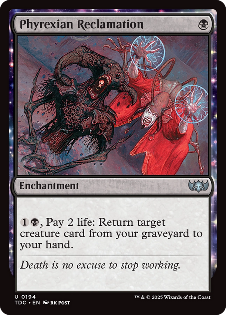 Phyrexian Reclamation [Tarkir: Dragonstorm Commander] | Mega City Incorporated