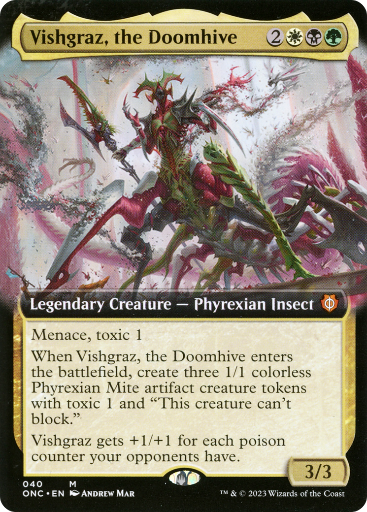 Vishgraz, the Doomhive (Extended Art) [Phyrexia: All Will Be One Commander] | Mega City Incorporated