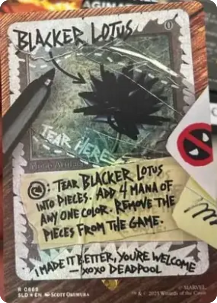 Blacker Lotus (Rainbow Foil) [Secret Lair Drop Series] | Mega City Incorporated