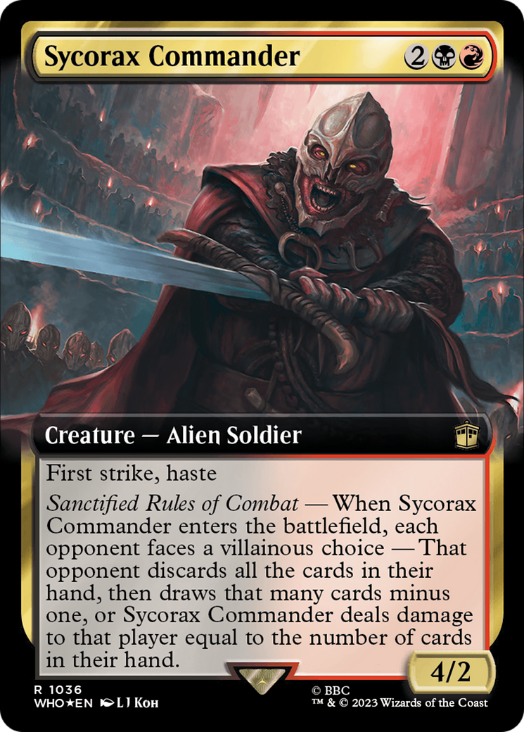 Sycorax Commander (Extended Art) (Surge Foil) [Doctor Who] | Mega City Incorporated