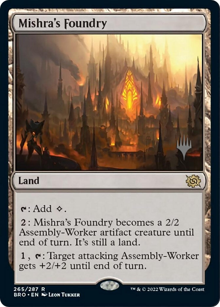 Mishra's Foundry (Promo Pack) [The Brothers' War Promos] | Mega City Incorporated