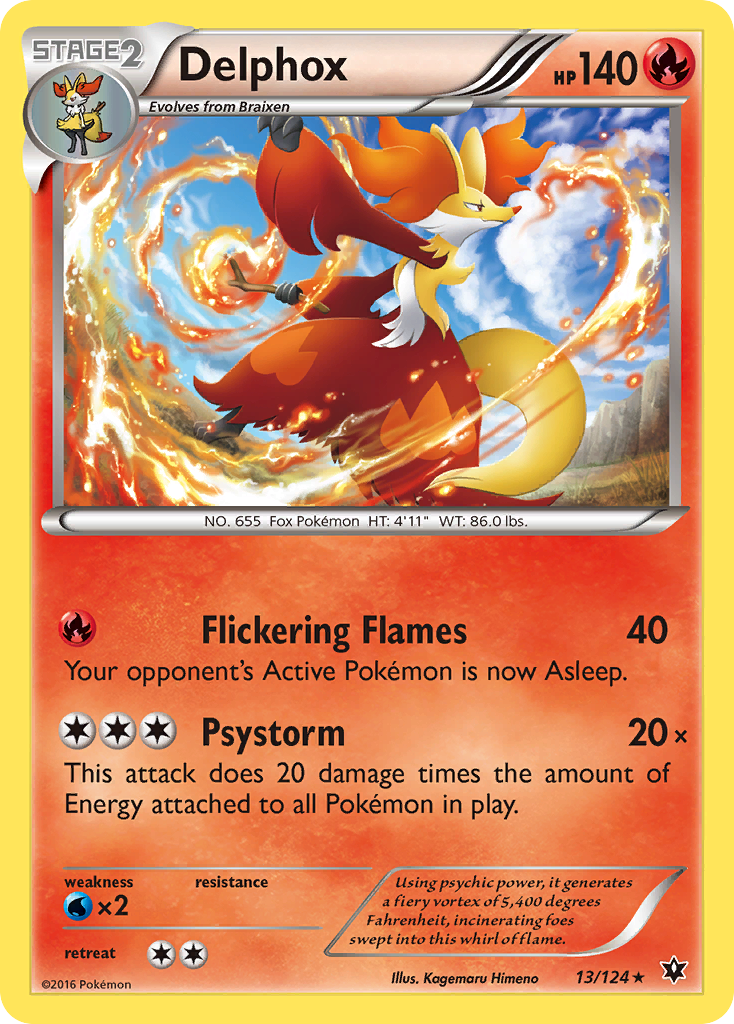 Delphox (13/124) [XY: Fates Collide] | Mega City Incorporated