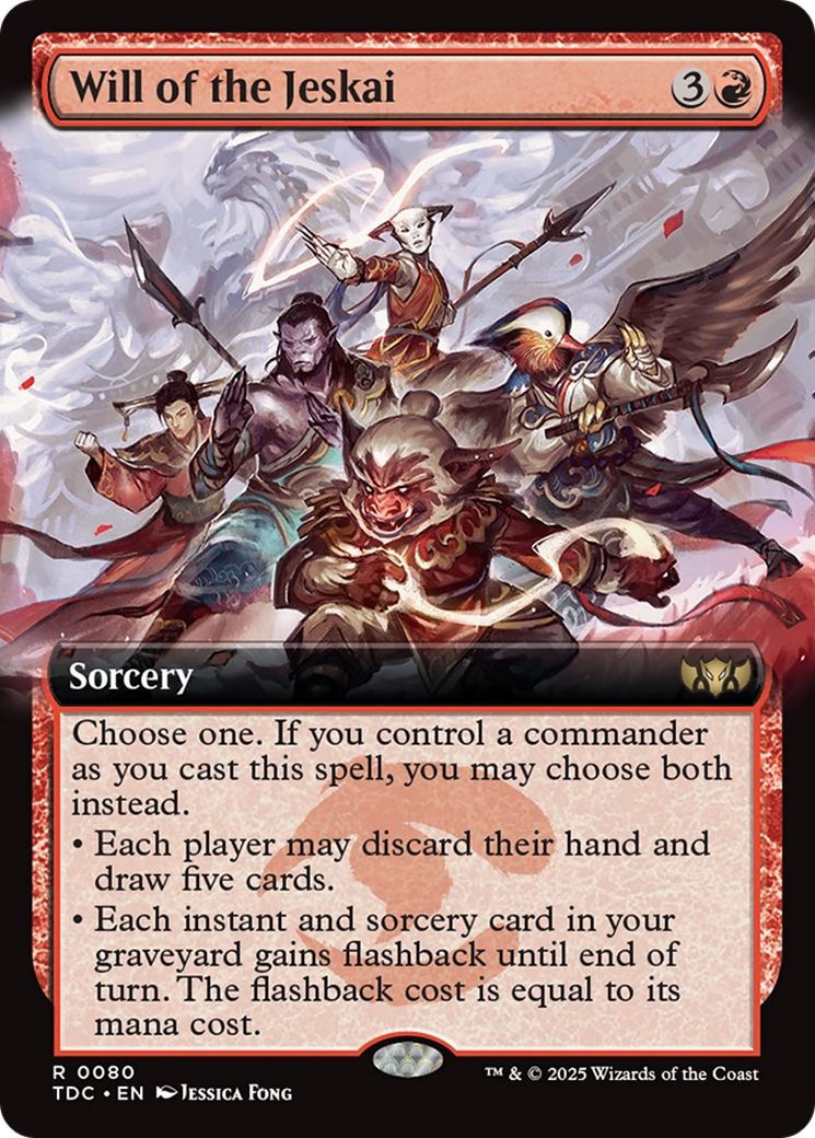 Will of the Jeskai (Extended Art) [Tarkir: Dragonstorm Commander] | Mega City Incorporated