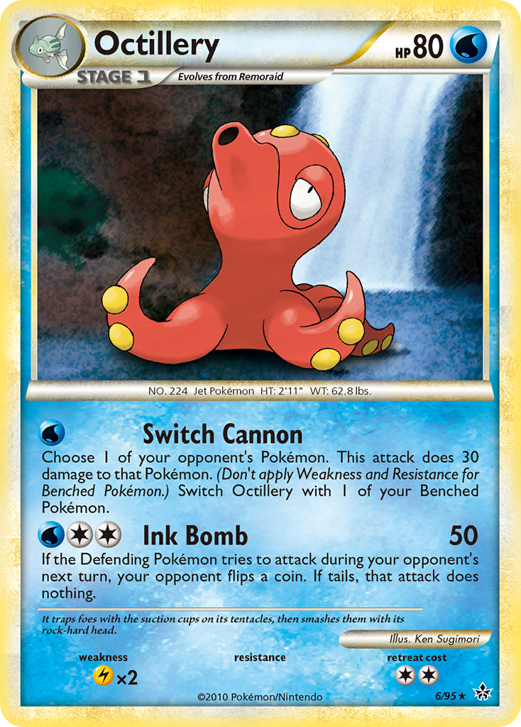 Octillery (6/95) [HeartGold & SoulSilver: Unleashed] | Mega City Incorporated