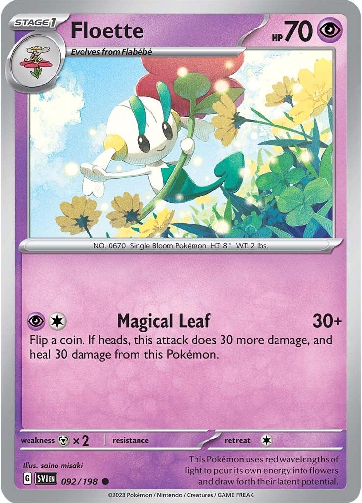 Floette (092/198) [Scarlet & Violet: Base Set] | Mega City Incorporated