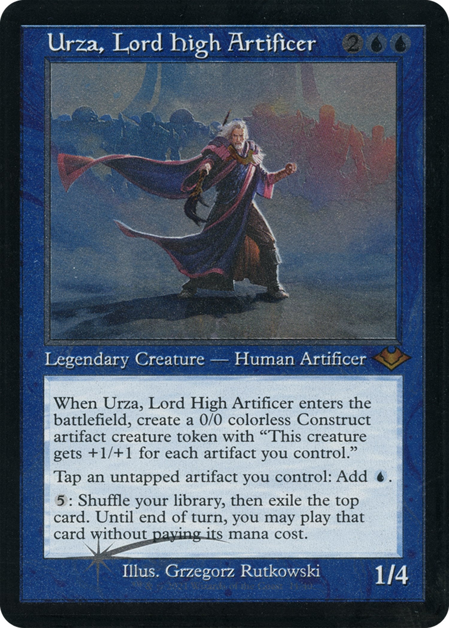 Urza, Lord High Artificer (Retro Foil Etched) [Modern Horizons] | Mega City Incorporated