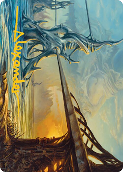 Razortide Bridge Art Card (Gold-Stamped Signature) [Modern Horizons 2 Art Series] | Mega City Incorporated