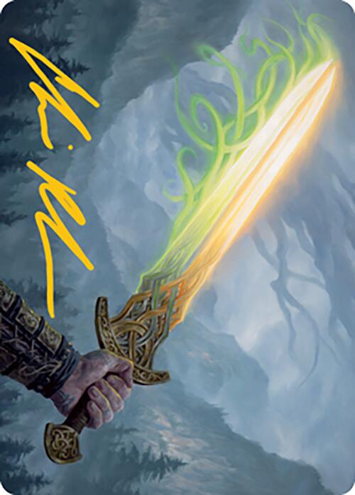 Sword of Hearth and Home Art Card (Gold-Stamped Signature) [Modern Horizons 2 Art Series] | Mega City Incorporated